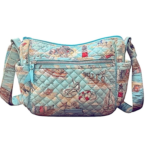 Vera Bradley Handbags - Vera Bradley Exclusive Iconic On the Go Crossbody in Beach Toile like new